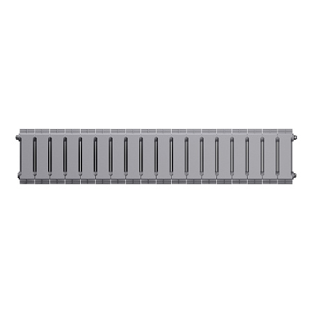 Радиатор биметаллический ROYAL THERMO PIANOFORTE SILVER SATIN 200x18 секций, серый (НС-1346027)