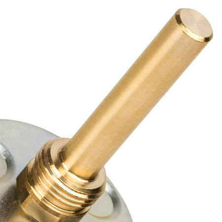 Термометр биметаллический погружной STOUT Ø63-1/2", гильза 75 мм, +120°C