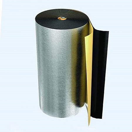 Рулонная изоляция самоклеющийся вспененный полиэтилен ENERGOFLEX BLACK STAR DUCT (20 м²) черный-5 мм