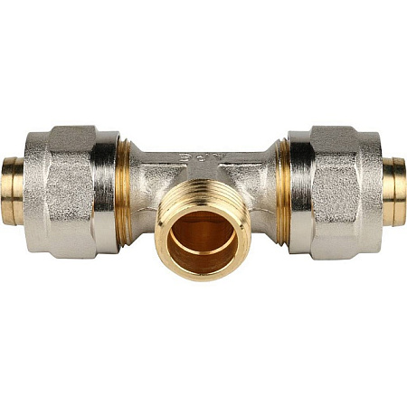 МЦ Тройник резьбовой цанга для металлопласта STOUT Ø20х1/2"х20 Н