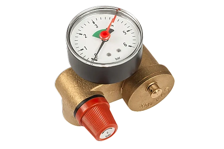 Группа безопасности котла UNIPUMP КОМПАКТ латунь 1" В х 3/4", 3bar, без теплоизоляции