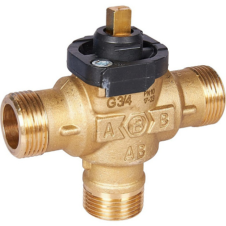 Клапан трехходовой зональный STOUT сервопривод 230V, с кабелем 1м,, НР 3/4"