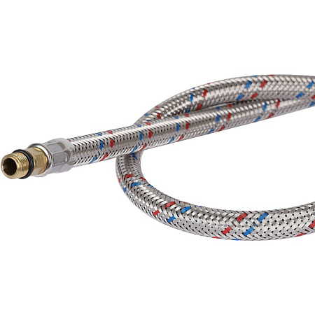 Гибкая подводка для смесителей STOUT нерж.сталь М10*18-1/2"-80 см, пара