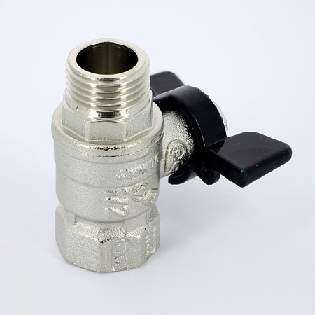Кран шаровой BUGATTI ARIZONA 607 бабочка 1/2" ВН, стандартный проход