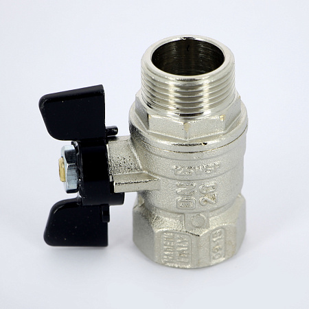 Кран шаровой BUGATTI ARIZONA 607 бабочка 3/4" ВН, стандартный проход