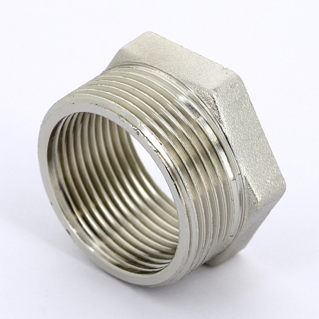 Футорка резьбовая латунная UNI-FITT никель 11/2"х11/4"