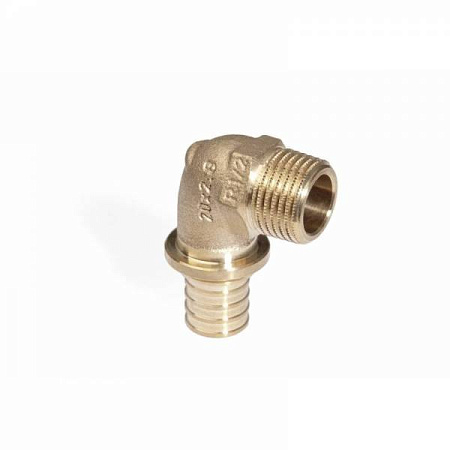 СА Угол резьбовой аксиальный REHAU RAUTITAN RX+ латунный Ø20х3/4" Н (13660901001/11375451001)
