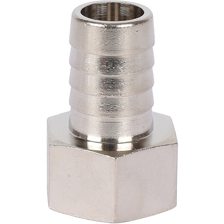 Штуцер резьбовой латунный STOUT никель 1/2"x16мм В