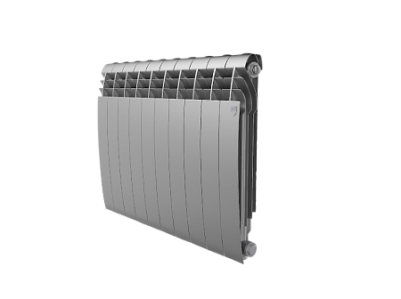 Радиатор алюминиевый ROYAL THERMO BILINER ALUM SILVER SATIN 500x10 секций, серый