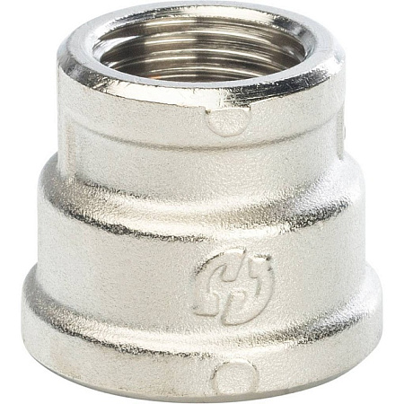 Муфта переходная резьбовая латунная STOUT никель 3/4"X1/2" В