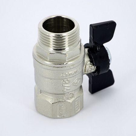 Кран шаровой BUGATTI ARIZONA 607 бабочка 3/4" ВН, стандартный проход