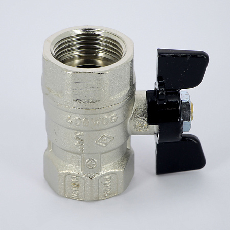 Кран шаровой BUGATTI ARIZONA 602 бабочка 3/4" ВВ, стандартный проход
