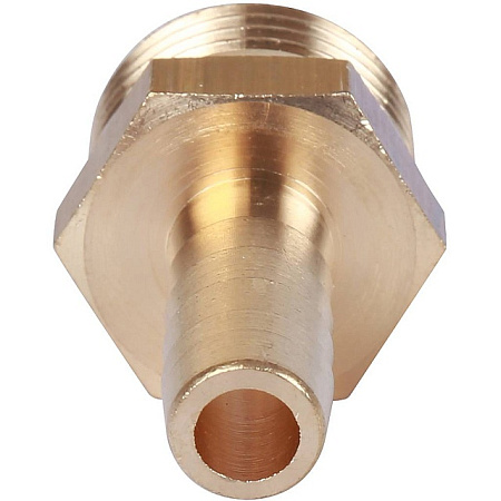Штуцер резьбовой латунный STOUT без покрытия 1/2"x10мм Н