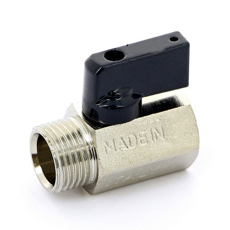 Кран шаровой потребительный BUGATTI KANSAS МИНИ 805 флажок DN15 - 1/2" НВ