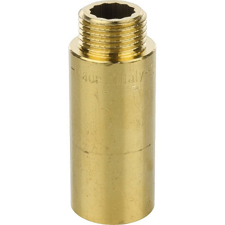 Удлинитель резьбовой латунный STOUT без покрытия 1/2"x55мм ВН