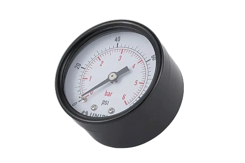 Манометр аксиальный UNIPUMP Ø50-1/4&amp;quot;, 6 бар, горизонтальное подключение