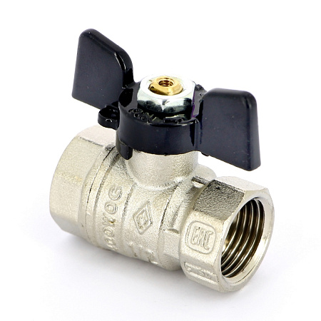 Кран шаровой BUGATTI ARIZONA 602 бабочка 1/2" ВВ, стандартный проход