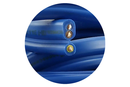 Кабель водопогружной плоский (синий) UNIPUMP КВВ-п 3х4 (бухта 50 м)