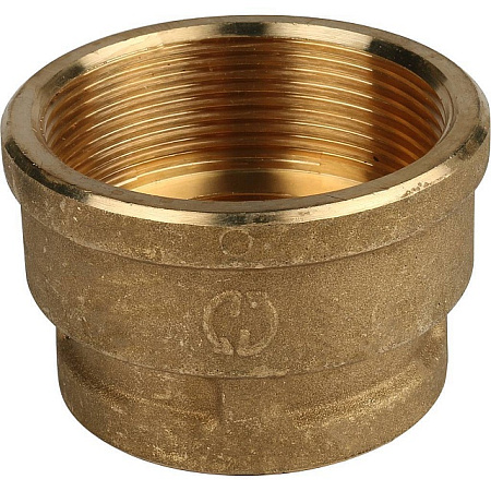 Муфта переходная резьбовая латунная STOUT без покрытия 2"x11/2" В