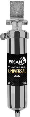 Корпус-колба фильтра из нержавейки ESSAN UNIVERSAL горячая и холодная вода 10SL,1/2" Н (ПРЕМЬЕР)(10)