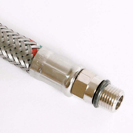 Гибкая подводка для смесителя UNI-FITT М10х1 - 1/2", 100 см, DN 8, оплётка из нерж. стали