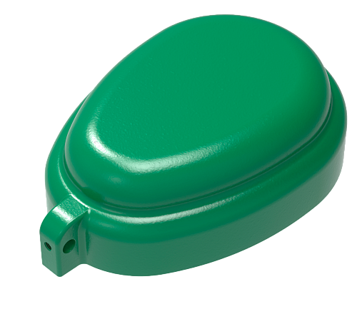Крышка VODOS К-125-127-133 (RAL 6002) Зеленая