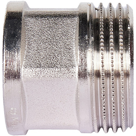Переход под ключ резьбовой латунный STOUT никель 3/4"х1" ВН