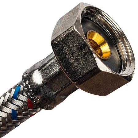 Гибкая подводка для смесителей STOUT нерж.сталь М10*18-1/2"-50 см, пара