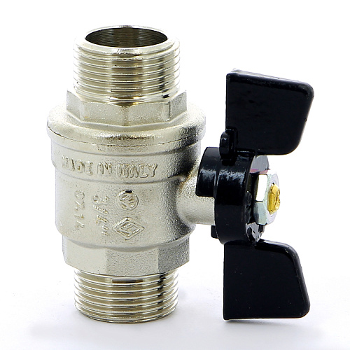 Кран шаровой BUGATTI OREGON 327 бабочка 3/4&amp;quot; НН, полнопроходной