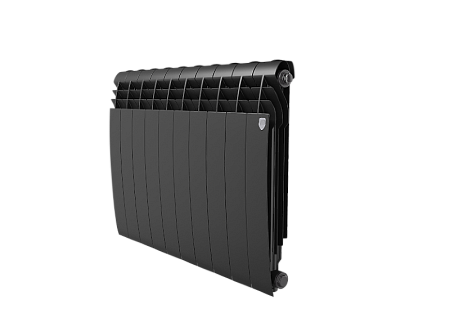 Радиатор алюминиевый ROYAL THERMO BILINER ALUM NOIR SABLE 500x10 секций, черный (НС-1250271)