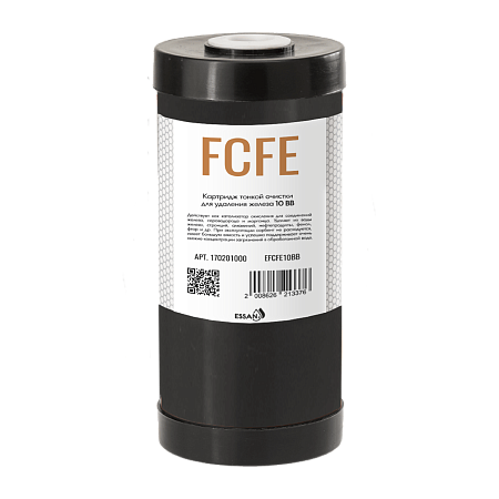 Картридж сменный обезжелезивающий ESSAN EFCFE10BB, для корпуса 10BB, с диоксидом марганц песка (12)