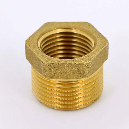 Футорка резьбовая латунная UNI-FITT без покрытия 1/2"х1/4" ВН