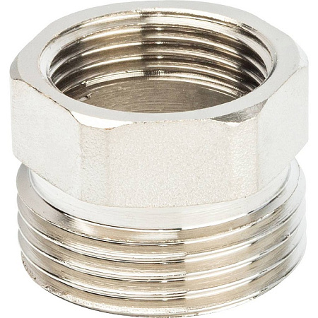 Американка ПРЯМАЯ резьбовая латунная (с прокладкой o-ring) STOUT никель 3/4" ВН