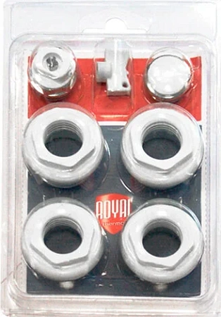 Комплект для монтажа радиаторов ROYAL THERMO 3/4" без кронштейнов, белый (НС-1156779)