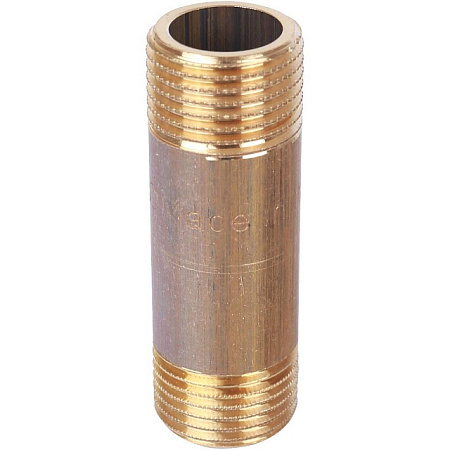 Бочонок резьбовой латунный STOUT без покрытия 1/2"x60мм