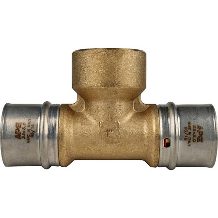 МП Тройник резьбовой пресс для металлопласта STOUT Ø32х1"х32 В