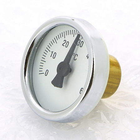 Термометр биметаллический погружной UNI-FITT Ø33-1/2", +80°C