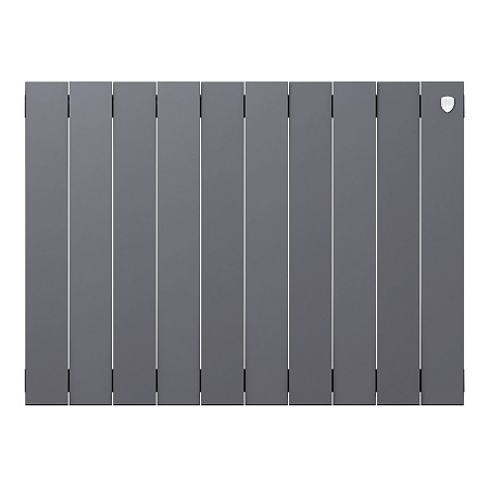 Радиатор биметаллический ROYAL THERMO PIANOFORTE SILVER SATIN NEW 500x10 секций, серый (НС-1176335)